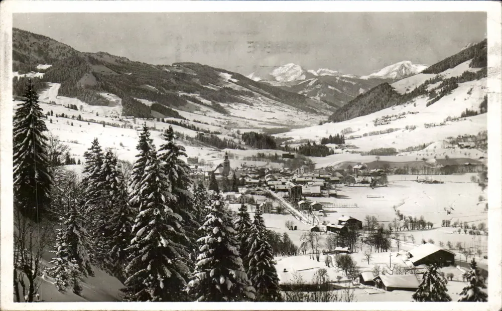 Megève 1113 m. - Estação de inverno — Esportes de Inverno, Setor Desenhado Verão — editor L. Norand, Fil. de Megève - Frente