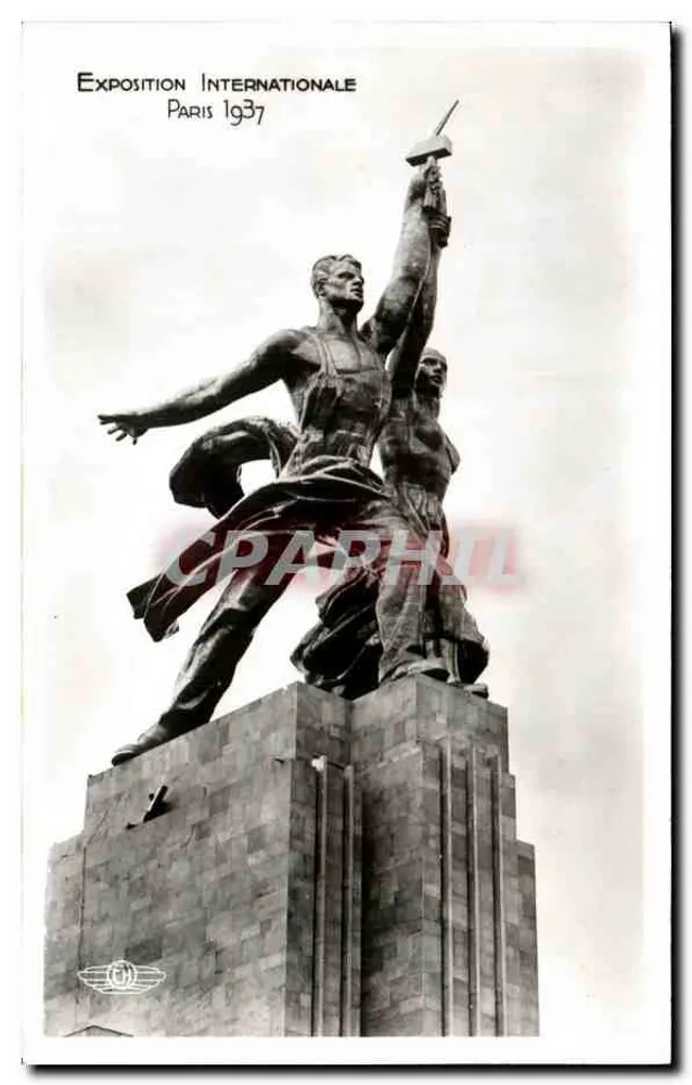 Monument des Pavillon der UdSSR — Internationale Ausstellung Paris 1937 - Vorderseite
