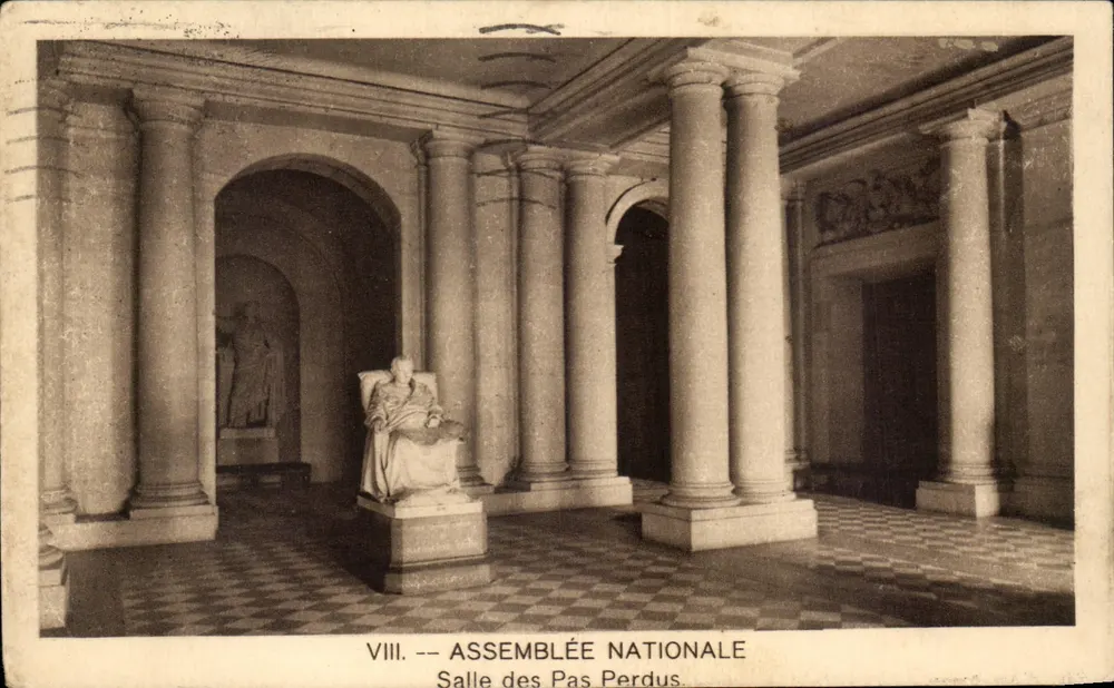 Sala dei Passi Perduti — Assemblea Nazionale — Editore d'Arte Penner, n° VIII - Recto