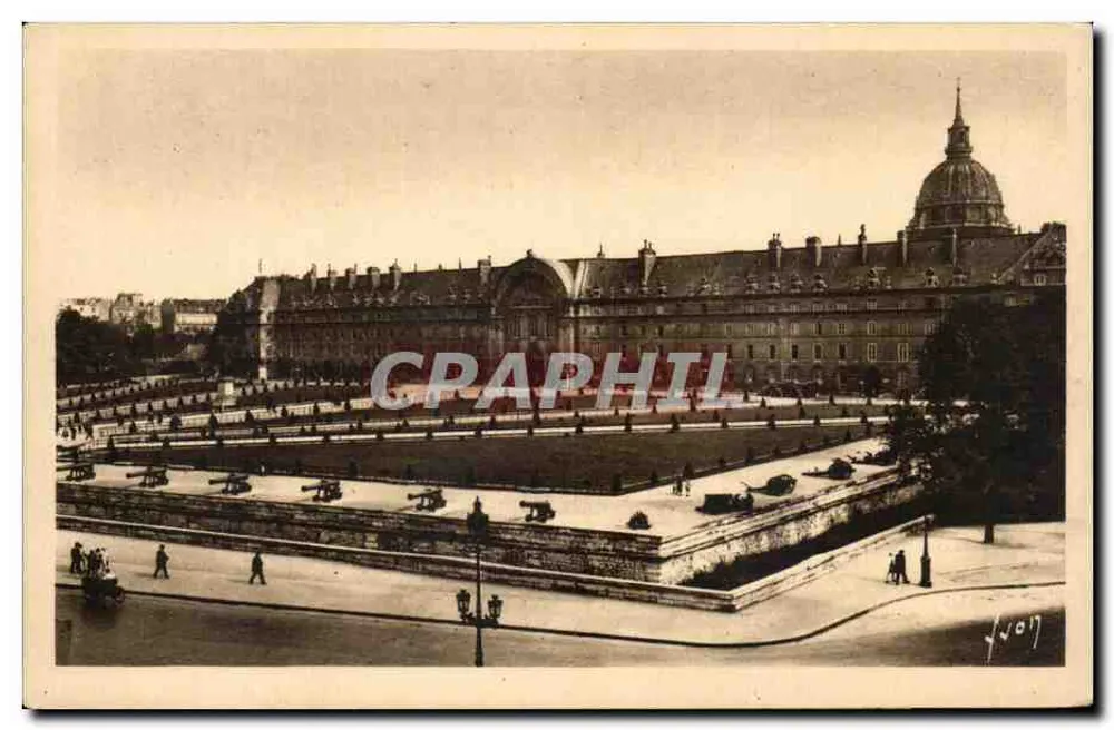 Das Hotel des Invalides — Ansicht der Esplanade — Les Éditions d'Art 'VYON' Paris - Vorderseite