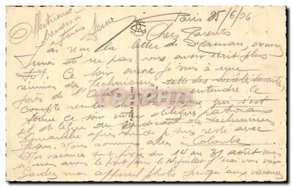 Paris — Le Carrefour Drouot, Boulevard Haussmann et Grands Boulevards — A. C. 36 - Rückseite