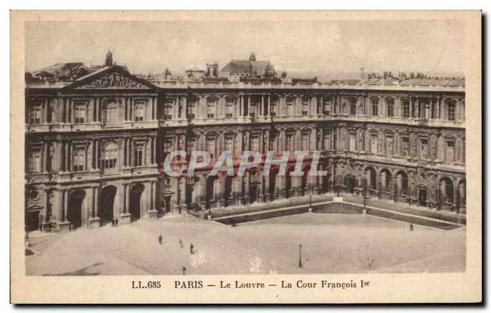Paris — Das Louvre — Die Cour François 1er — LL.685 — Edition Montet - Vorderseite