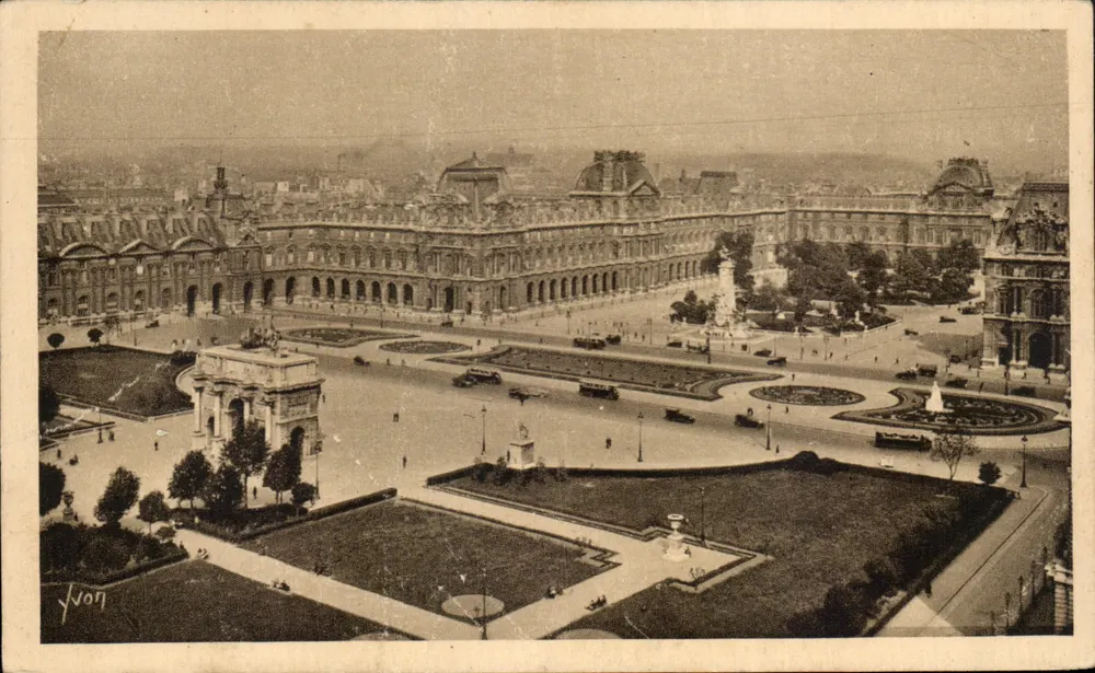 Place du Carrousel — Panoramablick — Les Éditions d'Art 'WON' n°55 - Vorderseite