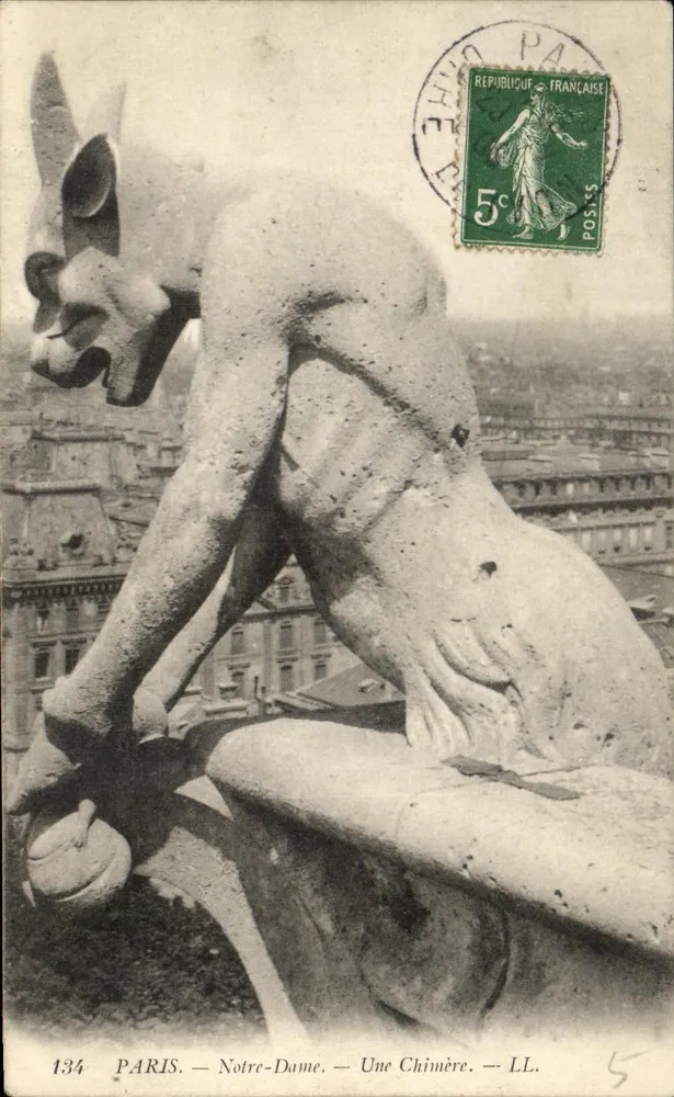 Paris — Notre-Dame — Uma Chimère — LL. — n°134 - Frente