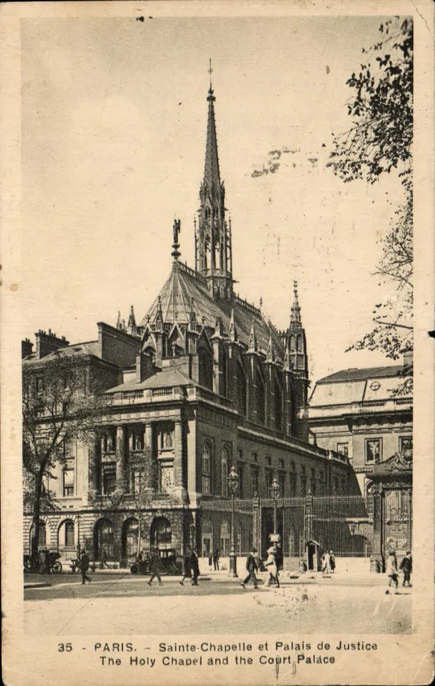 PARIS - Sainte-Chapelle et Palais de Justice — éditeur : Carte Postale Inches, Paris - Vorderseite