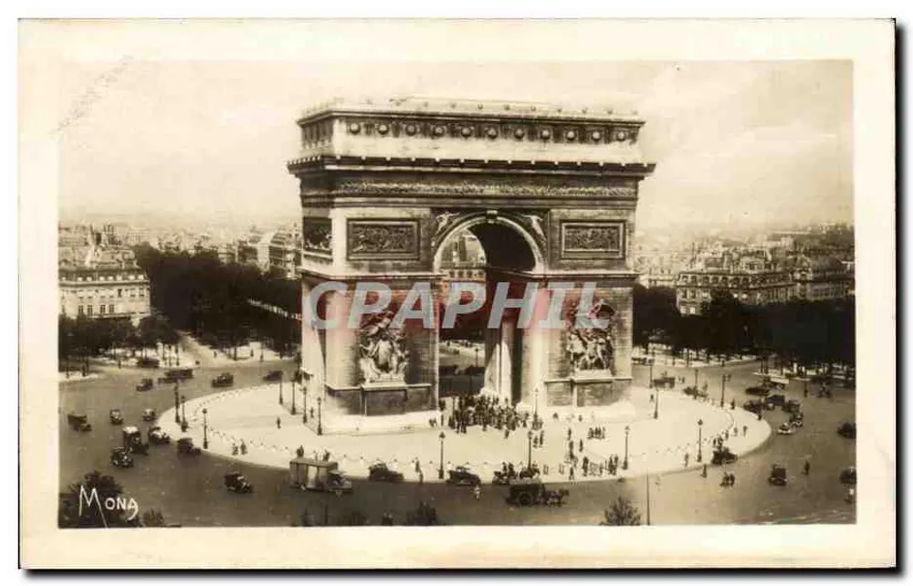 Arc de Triomphe — Paris — Verlag Mona, Nr. 1027 - Vorderseite