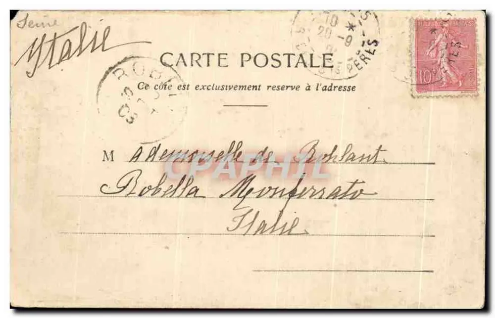 Les Tuileries — Panorama de Paris — editor Lefebvre, n°3 - Verso