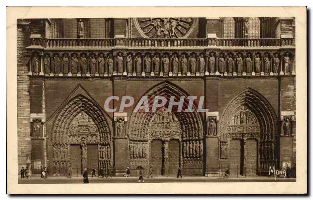 Notre-Dame de Paris — Fassade und Portale — Verlag Monas, Nr. 141 - Vorderseite