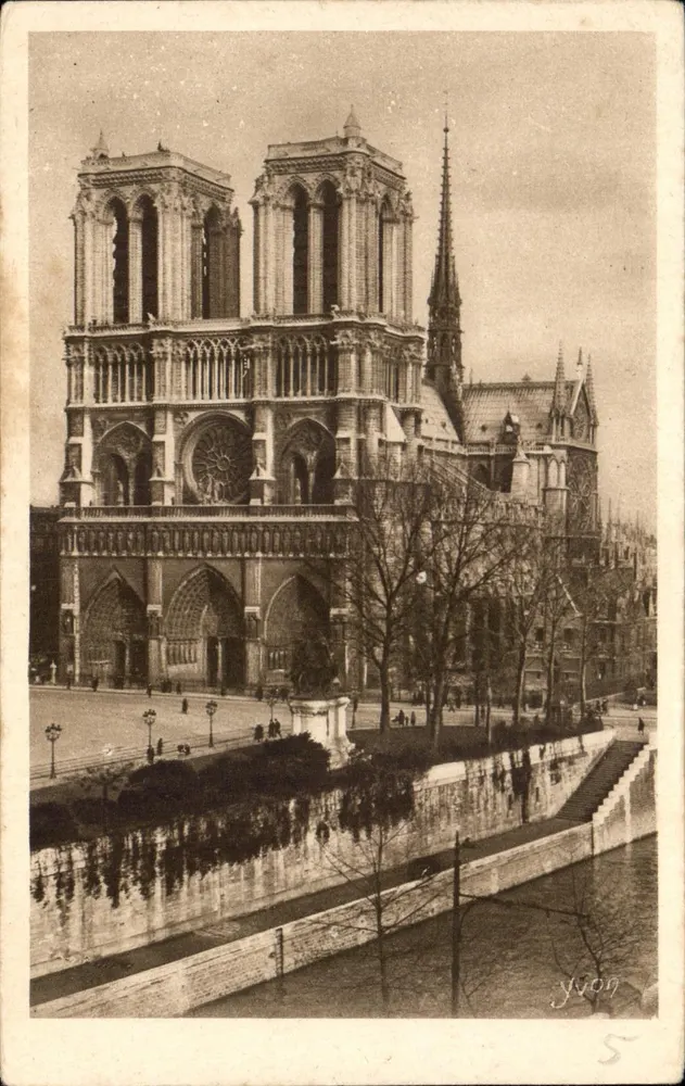 Notre-Dame de Paris — Kirche Notre-Dame — Kunstausgabe YVON, Serie Nr. 3 - Vorderseite