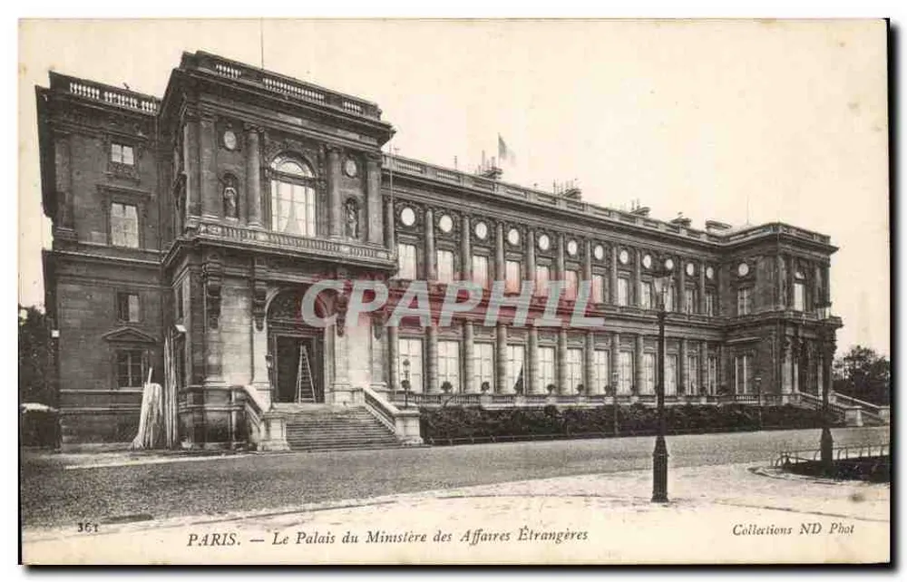 Paris — Das Palais des Außenministeriums — Collections ND Phot - Vorderseite