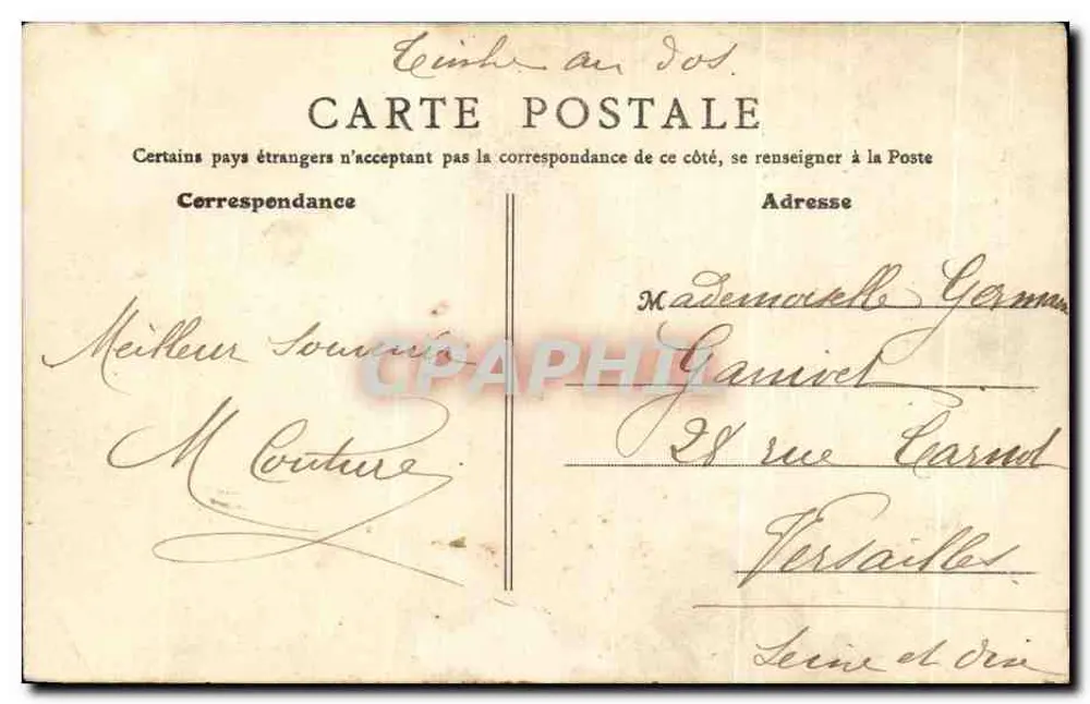 Environ d'Orléans — Olivet — La Source du Loiret — B.F. Paris, n°51 - Verso
