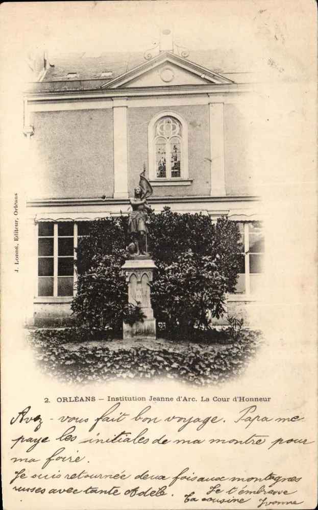 Orléans — Institution Jeanne d'Arc. Die Ehrenhalle — J. Lomot, Verleger, Orléans - Vorderseite