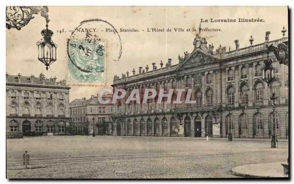 Nancy - Place Stanislas - Das Rathaus und das Präfekturamt — La Lorraine Illustrée, Nr. 145 - Vorderseite