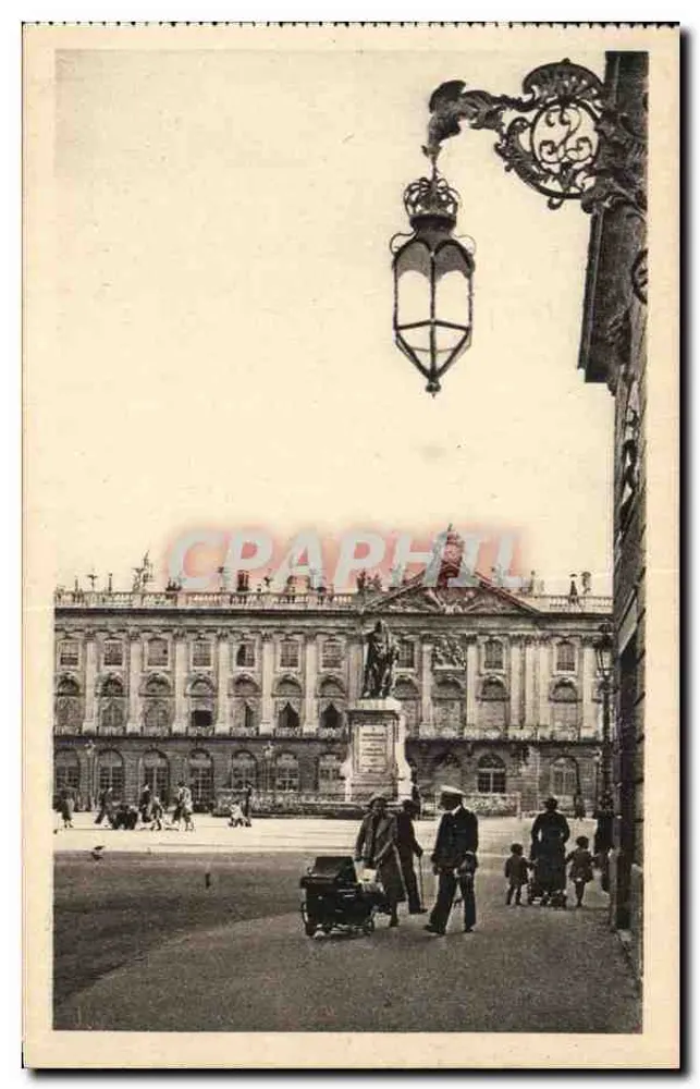 Nancy — Statue Stanislas und Rathaus — A. Humbliot et Cie, Nancy - Vorderseite