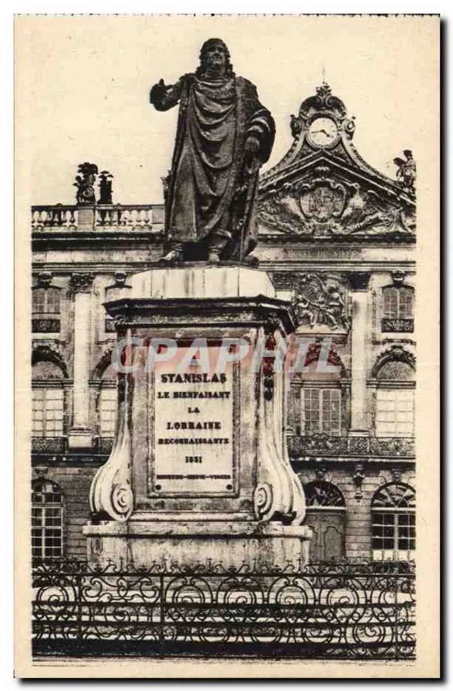 Estátua de Stanislas o Benfeitor — A Lorena Reconhecida — 1831 — Nancy - Frente