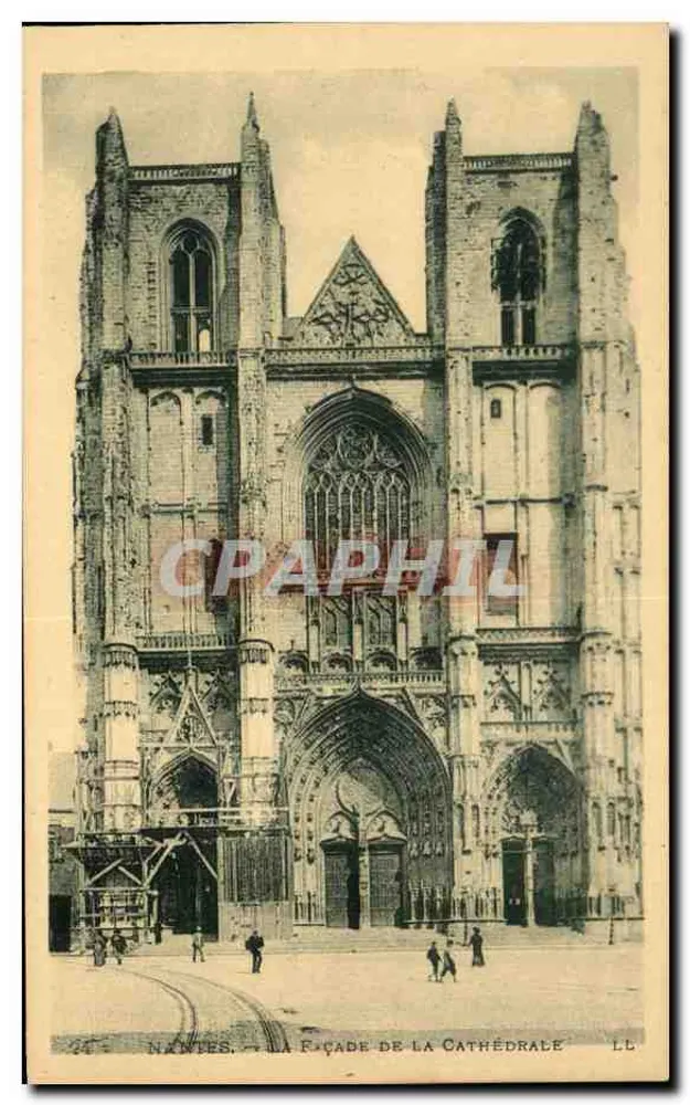 NANTES — A FACHADA DA CATEDRAL — LL - Frente