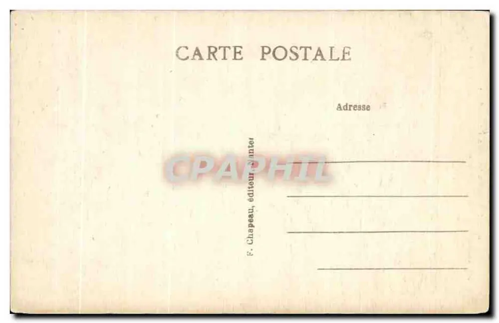 NANTES — Innenansicht der Kathedrale — Die Große Nef — Verlag F. Chapeau, n° 416 - Rückseite