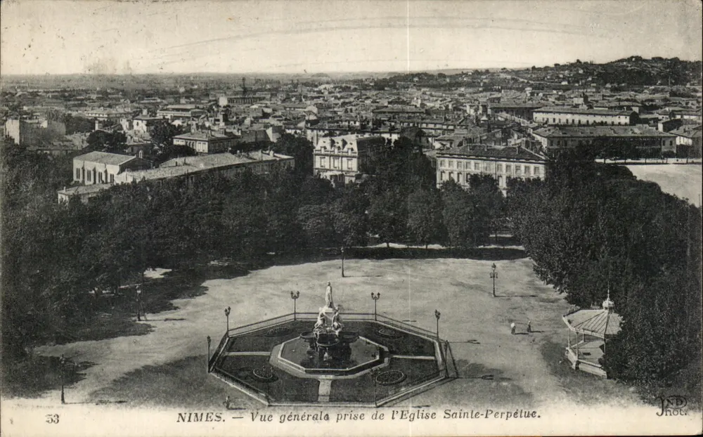 Nîmes — Allgemeiner Blick vom Kirche Sainte-Perpétue — JND, n°53 - Vorderseite