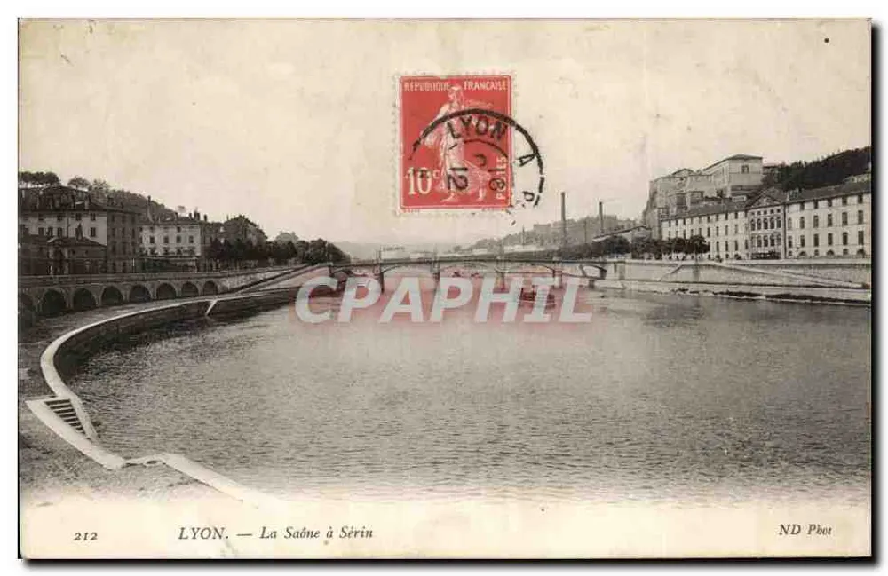 LYON — La Saône à Sérin — ND Phot, n° 212 - Frente