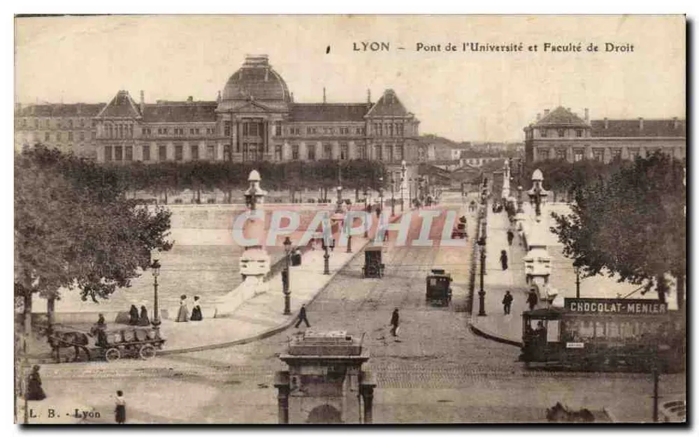 LYON — Universitätbrücke und Rechtsfakultät — L. B. - Lyon - Vorderseite