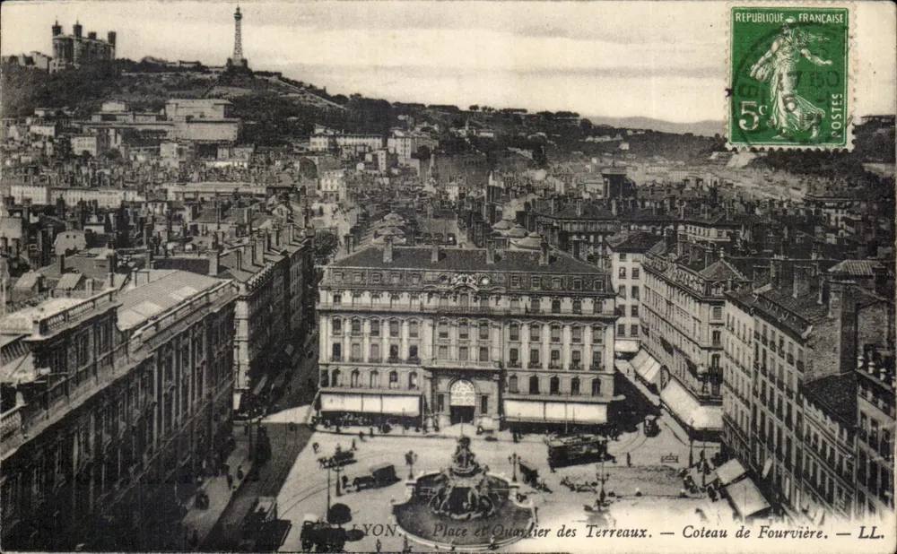 Lyon — Platz und Viertel der Terreaux — Coteau de Fourvière — LL. - Vorderseite