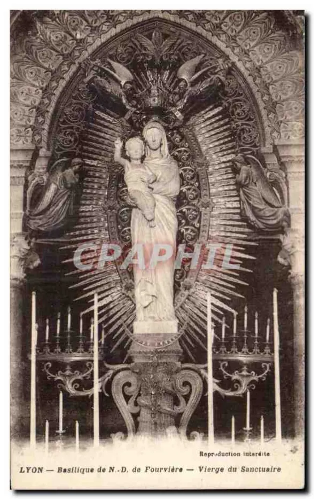 LYON — Basilika der N.D. de Fourvière — Jungfrau des Heiligtums - Vorderseite