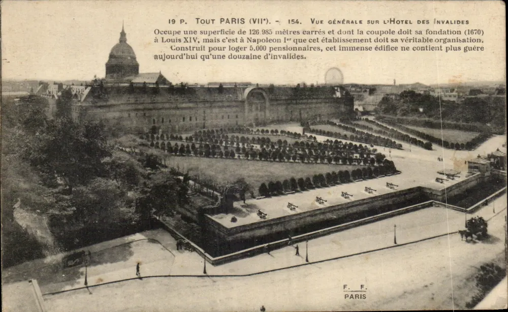 Hôtel des Invalides — Allgemeiner Blick — F. F. Paris, Nr. 154 - Vorderseite