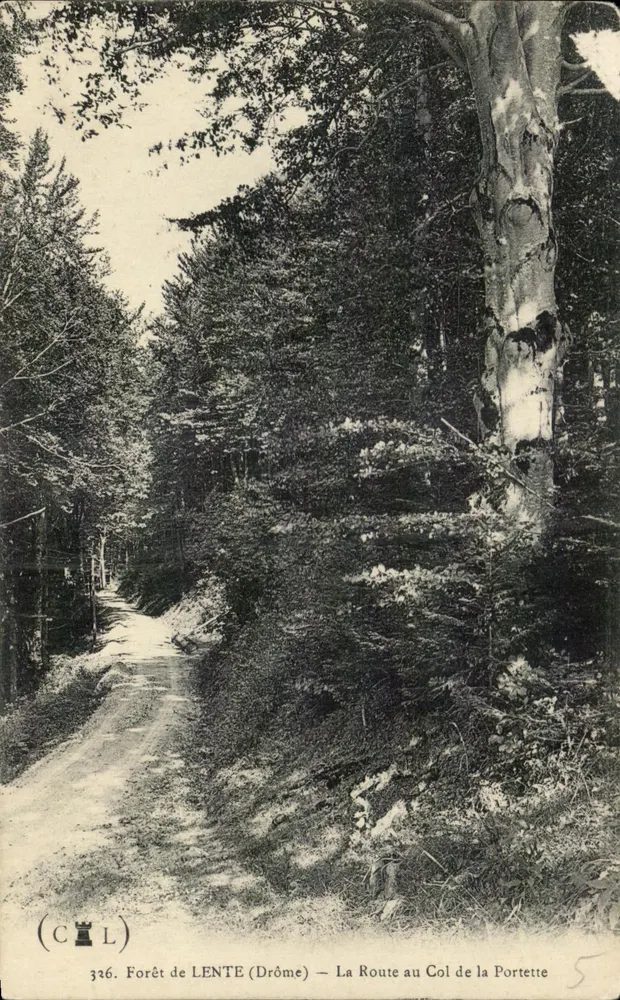 Wald von LENTE (Drôme) — Der Weg zum Portette-Pass — (C&L) n°326 - Vorderseite