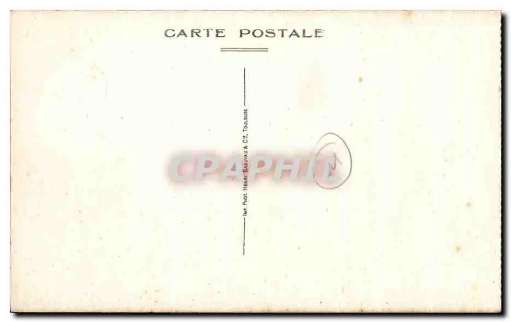Città di Carcassonne — Vista Generale Sud-Est — Editore Henri Baudou & Cie, Toulouse - Verso