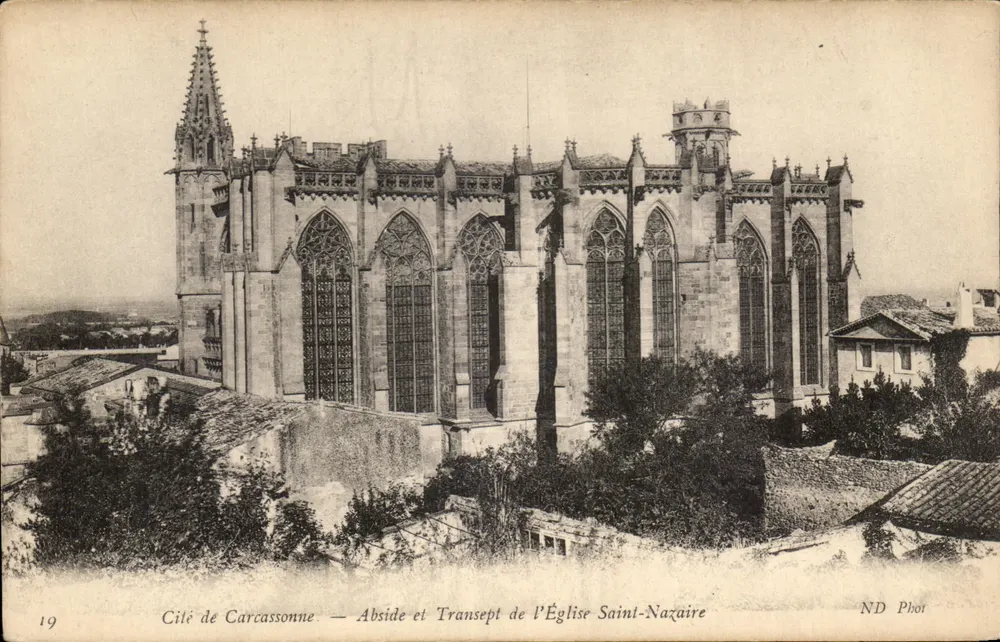 Cité de Carcassonne — Apse und Transept der Kirche Saint-Nazaire — ND Phot - Vorderseite