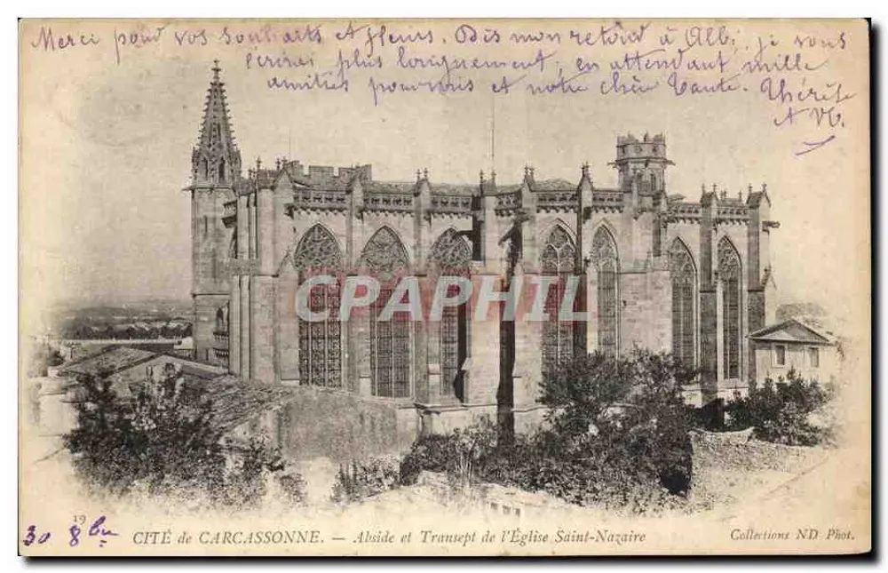 Carcassonne — Apse und Transept der Kirche Saint-Nazaire — Collections ND Phot. - Vorderseite