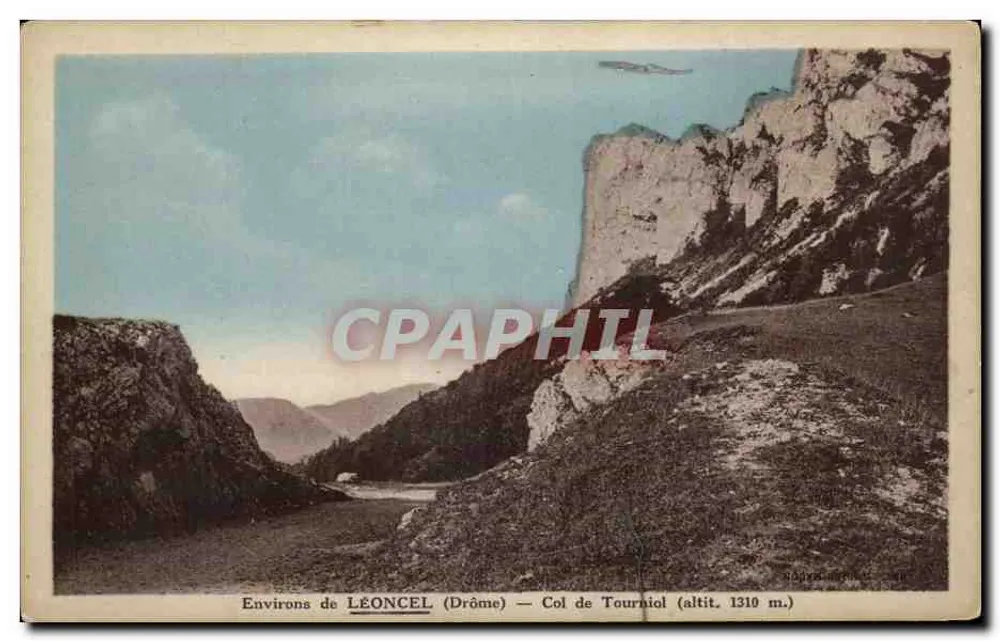 Arredores de LÉONCEL (Drôme) — Passo de Tourniol (altitude 1310 m.) - Frente