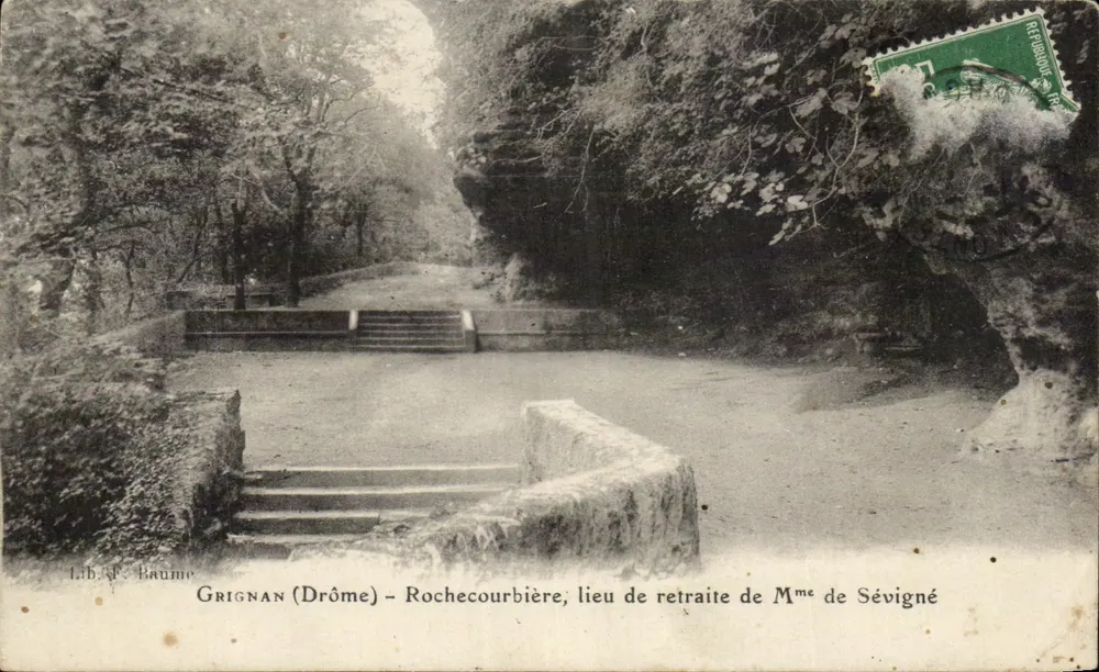Grignan (Drôme) - Rochecourbière, Rückzugsort von Madame de Sévigné — Lib. F. Baume - Vorderseite