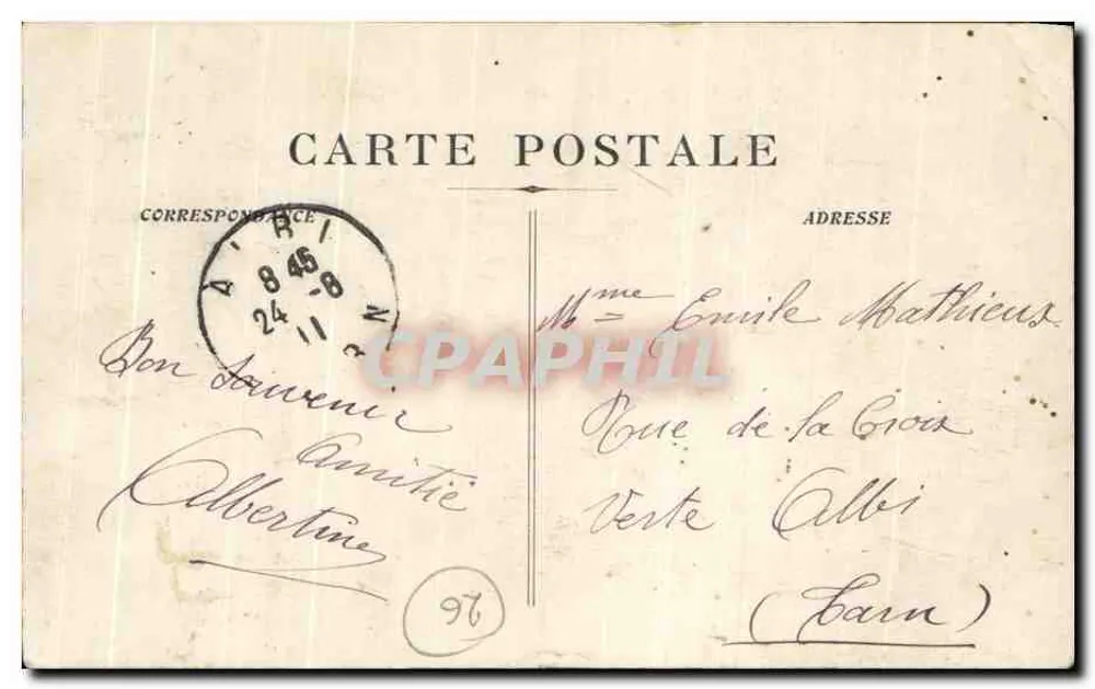 Grignan (Drôme) - Rochecourbière, Rückzugsort von Madame de Sévigné — Lib. F. Baume - Rückseite