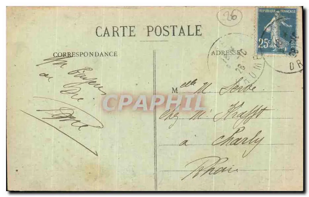 Floresta de Lente (Drôme) — Estrada de Combe-Laval — editor não identificado - Verso
