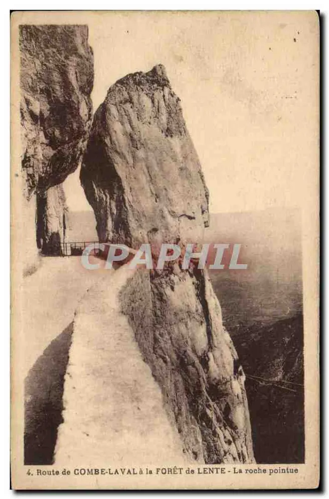 Route von Combe-Laval zur Forêt de Lente — Die spitzige Felsen — Verlag Dauphine-Paysages, Nr. 4 - Vorderseite
