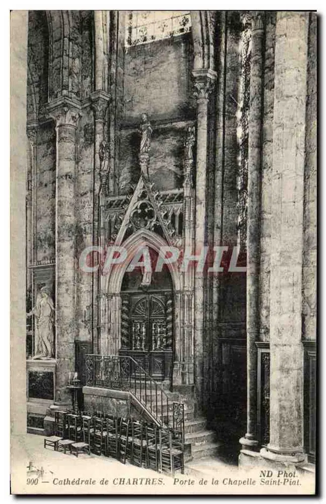 Kathedrale von CHARTRES — Tor der Kapelle Saint-Piat — ND Phot. - Vorderseite