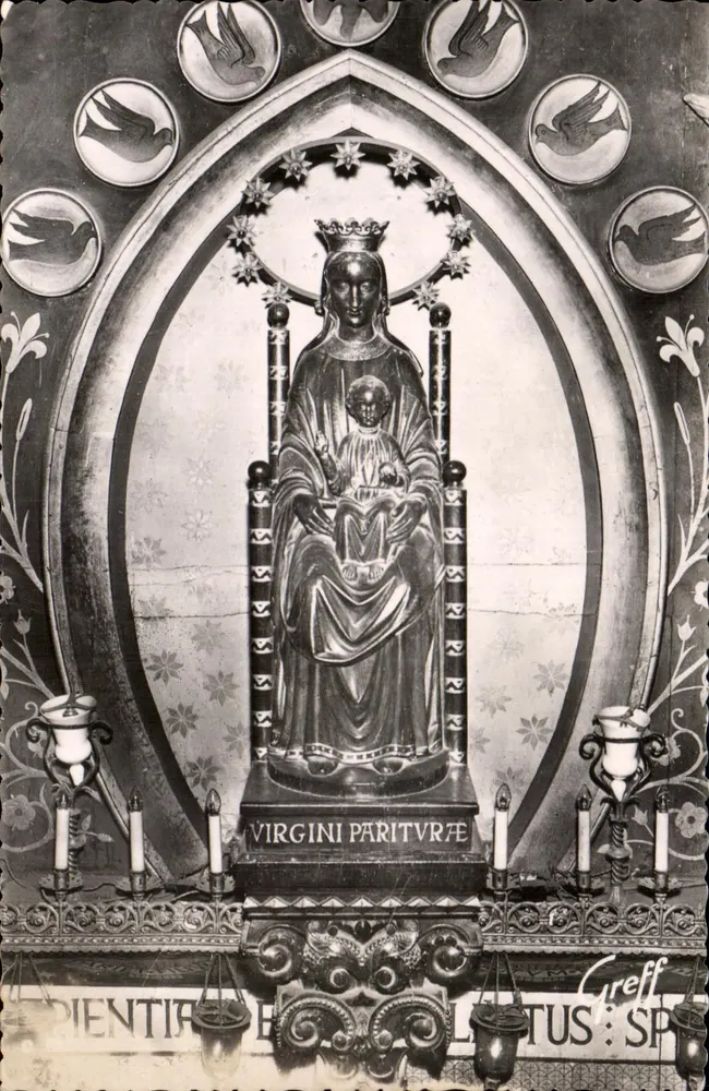 Statue der Notre-Dame-sous-Terre — Kathedrale von Chartres (Eure-et-Loir) — J. Greff - Vorderseite
