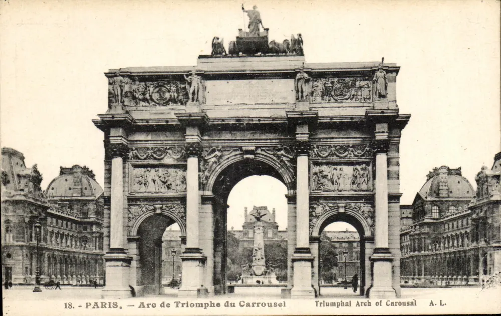 Paris — Arco do Triunfo do Carrousel — A. L. - Frente