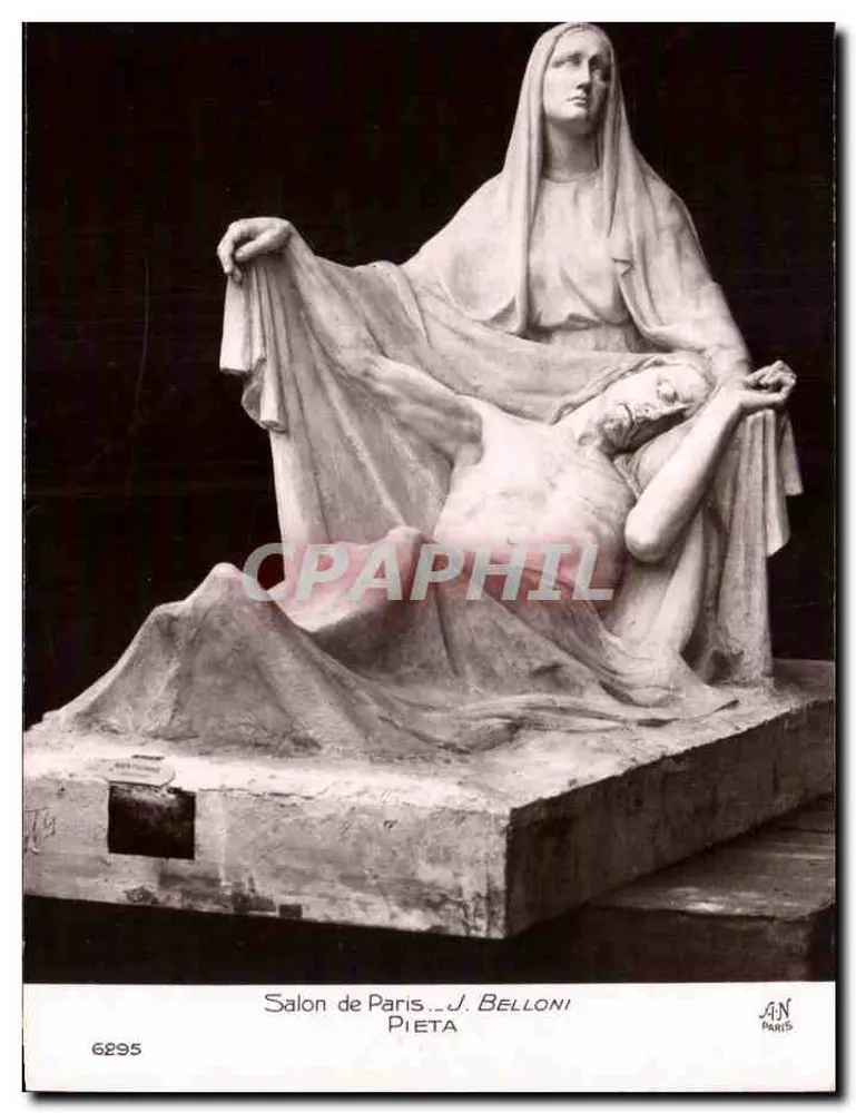 Pietà — Salão de Paris — J. Belloni - Frente