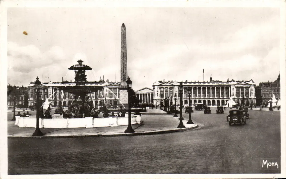 Platz der Concorde — Obelisk von Luxor und Fontänen — Mona, n°75 - Vorderseite