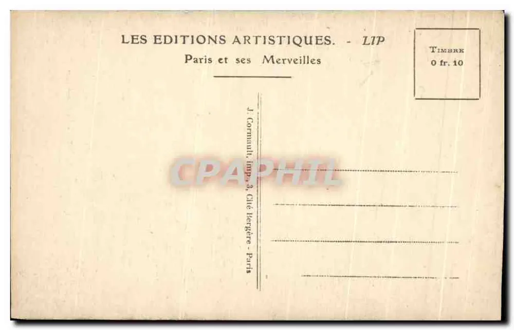 Grab von La Tour d'Auvergne — Erster Grenadier der revolutionären Armee — Verleger LIP - Rückseite
