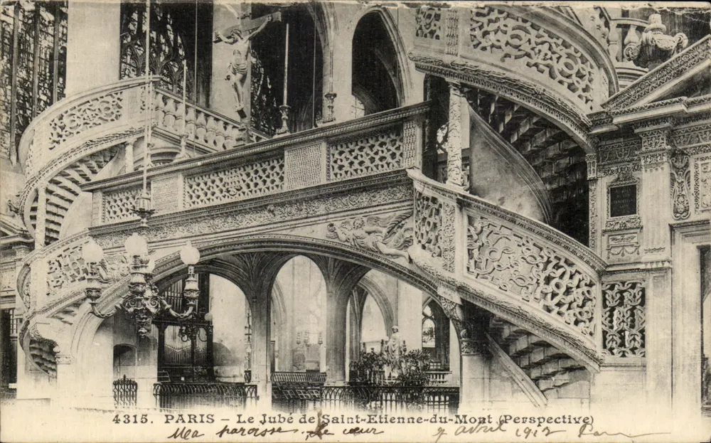 Paris — Der Jubé von Saint-Etienne-du-Mont (Perspektive) — Verleger: M. Parasse, n° 4315 - Vorderseite