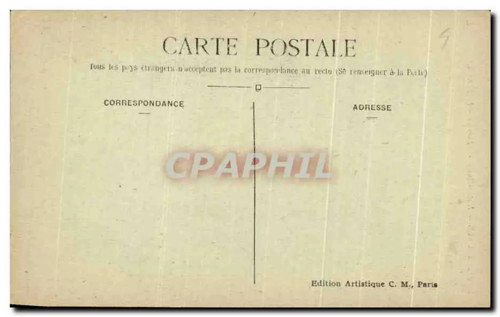 Paris - Notre-Dame - Chimère - Le Penseur — C.M. n°1701 - Verso