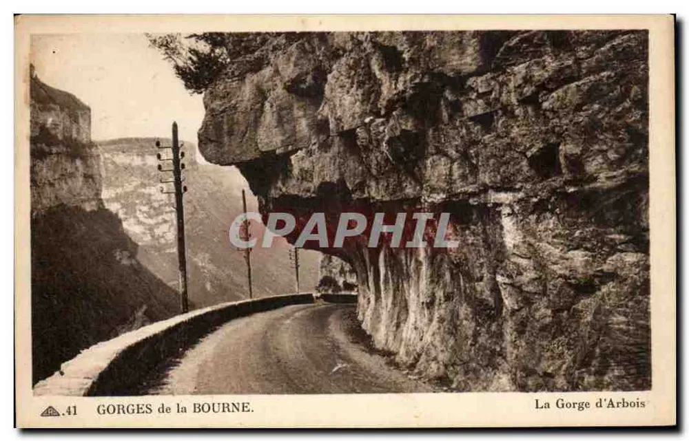 Gorges da Bourne — A Gorge d'Arbois — n°41 - Frente