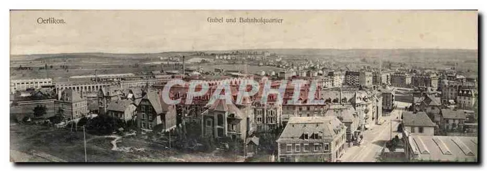 Oerlikon — Grubel und Bahnhofquartier — Oerlikon Drucksache - Vorderseite
