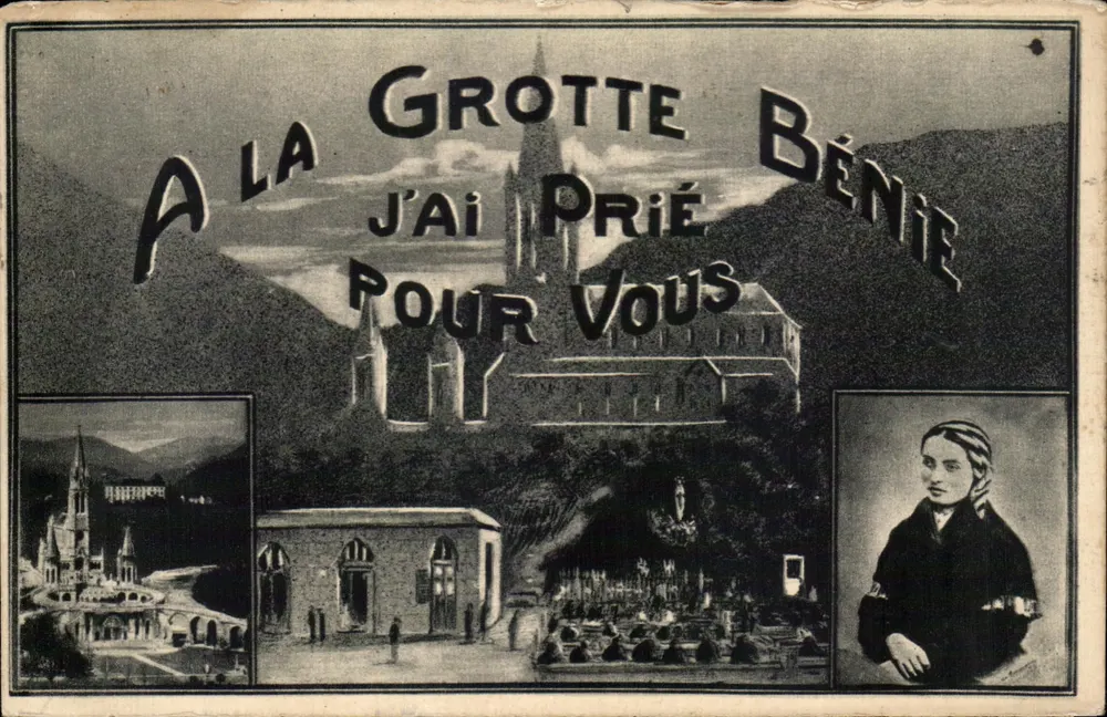 Grotte de Lourdes — éditeur : P. P. P. (imprimé sur la carte) — n° de série non visible - Voorkant