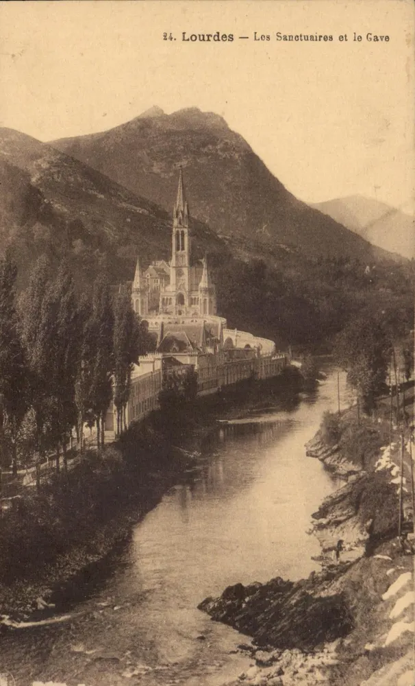 Lourdes — Die Heiligtümer und der Gave - Vorderseite