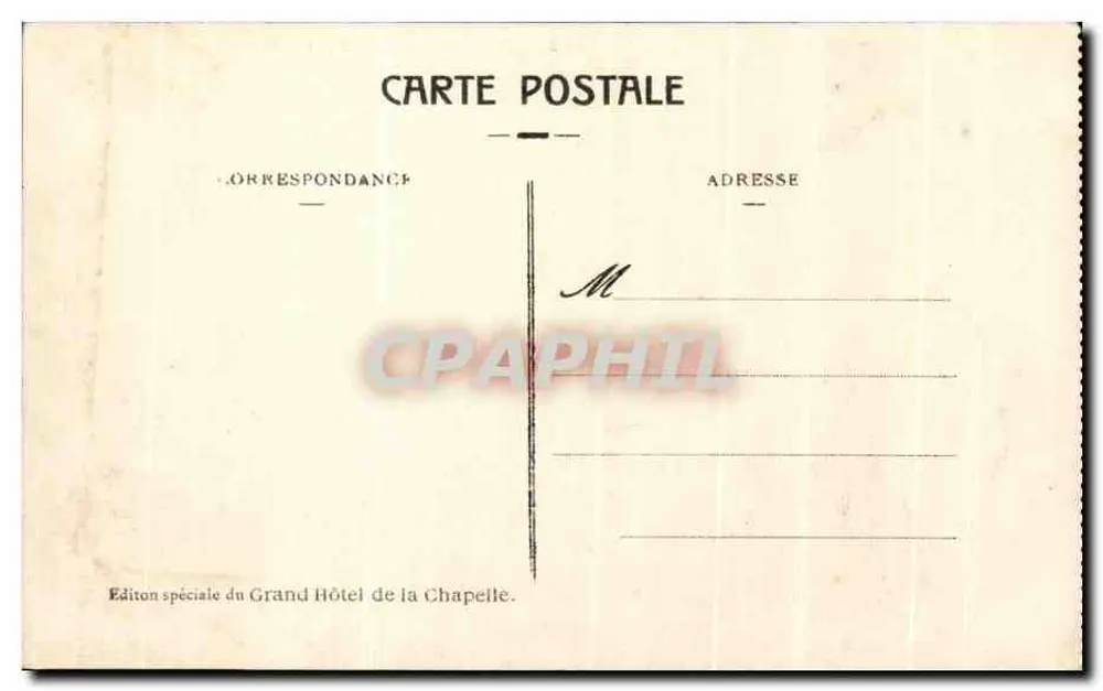LOURDES — Processão do Santo Sacramento na Esplanada — Edição especial do Grand Hôtel de la Chapelle - Verso