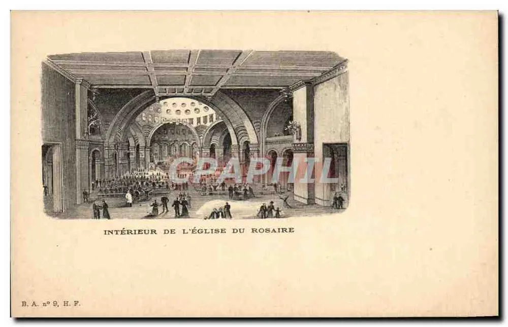 Innenraum der Kirche des Rosenkranzes — B.A. n°9, H.F. - Vorderseite